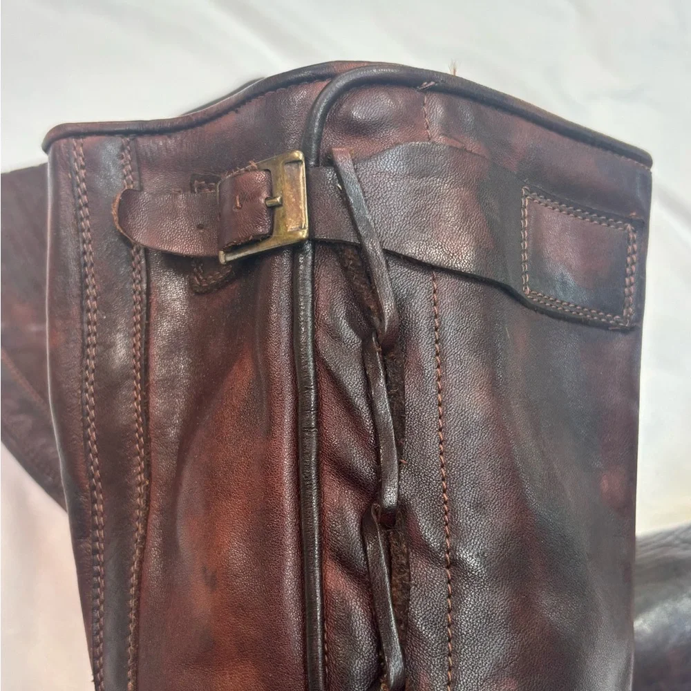 Bed Stu brown knee high boots size 9.5 leather tall - Picture 7 of 8